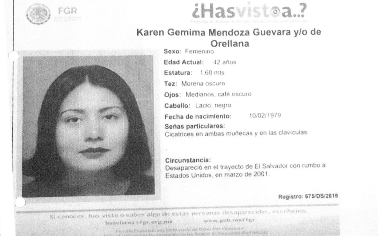 Karen Gemima Mendoza Guevara y/o de Orellana